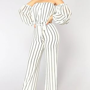 Off the shoulder jumpsuit